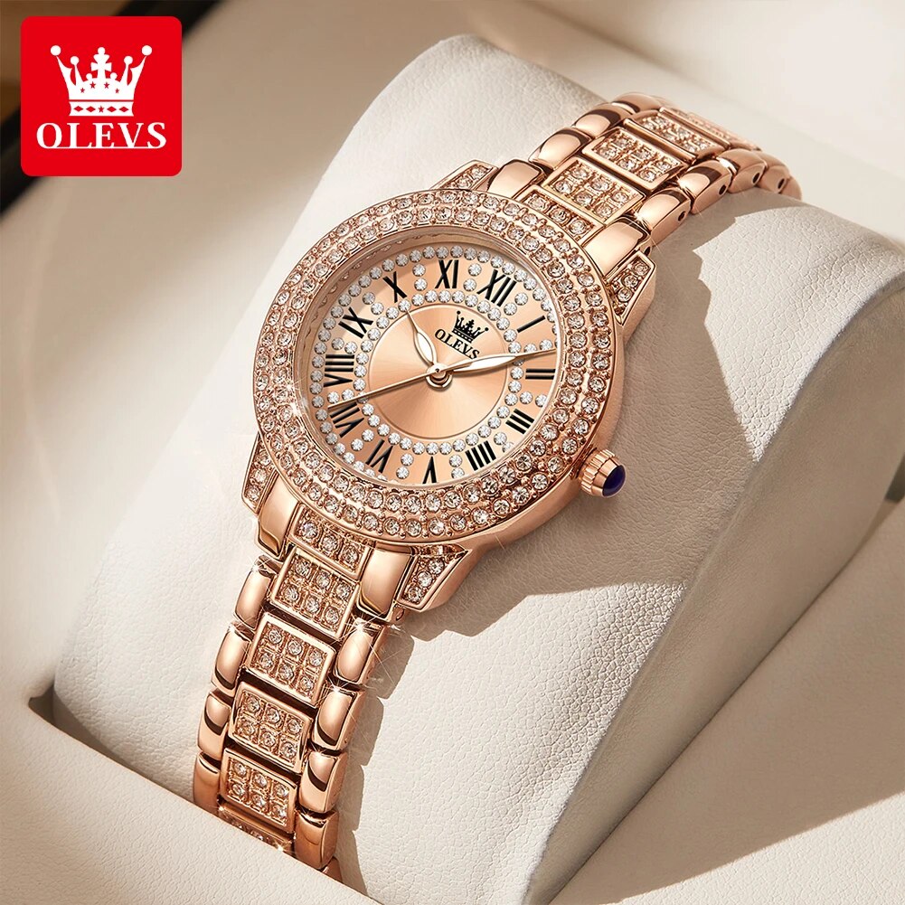 Luxury Watch Ladies - OLEVS 9943 Luxury All Diamond Original