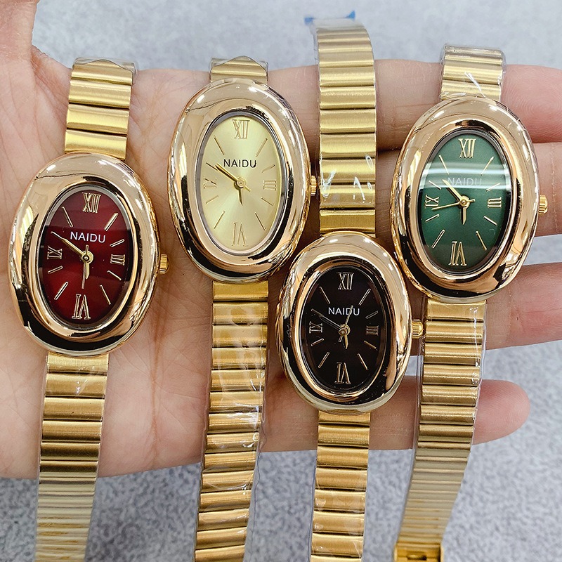 Luxury Watch Ladies - Luxury Brand Gold Oval Women Quartz