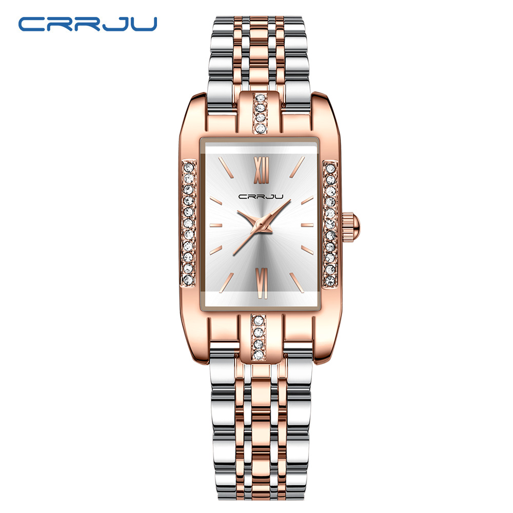Luxury Watch Ladies - CRRJU Luxury Square Watch for Woman