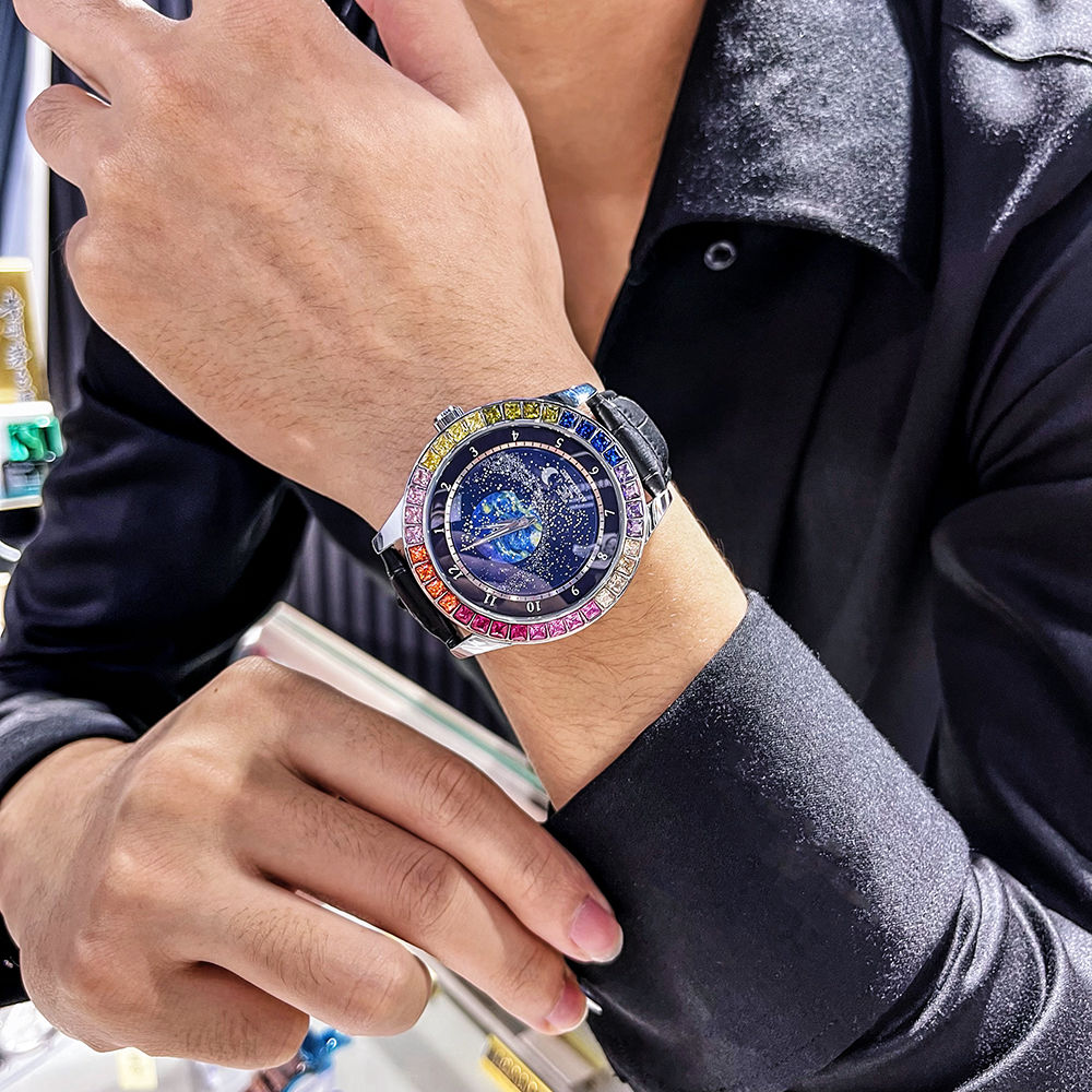 Fashion Starry Sky Luminous Me - Luxury Watch Holder For Men 评论和价格