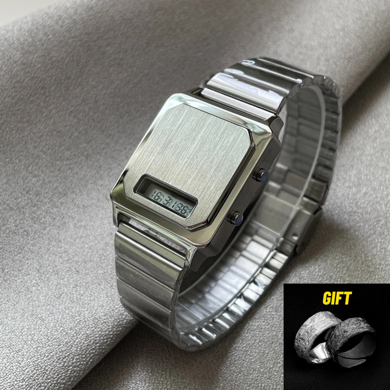 CILOA New Square Electronic Wa - Luxury Watch Holder For Men 评论和价格