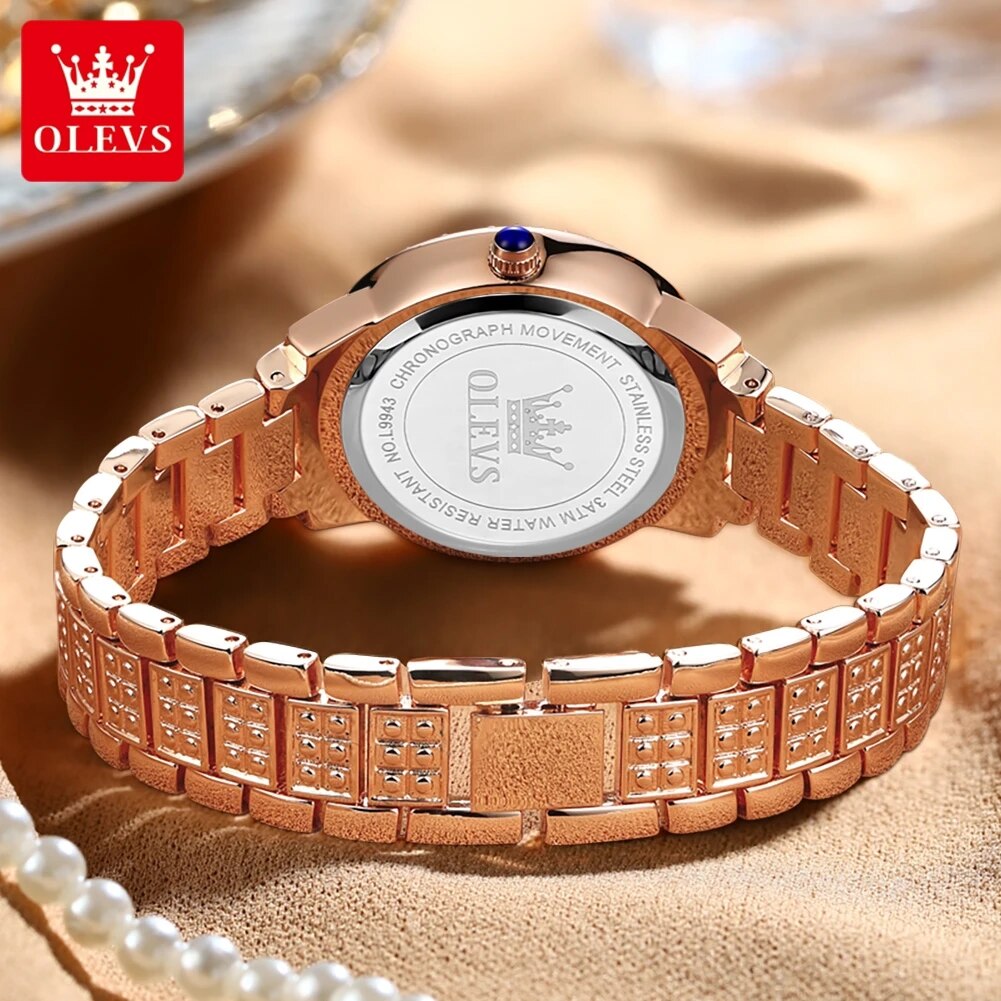 OLEVS 9943 Luxury All Diamond  - Luxury Watch Ladies 评论和价格