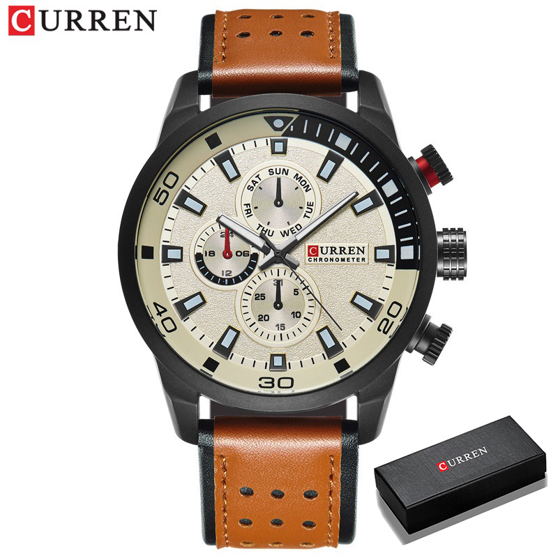 2017 CURREN Stylish Watch Men  - Luxury Watch Holder For Men 评论和价格