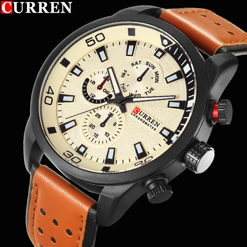 2017 CURREN Stylish Watch Men  - Luxury Watch Holder For Men 评论和价格