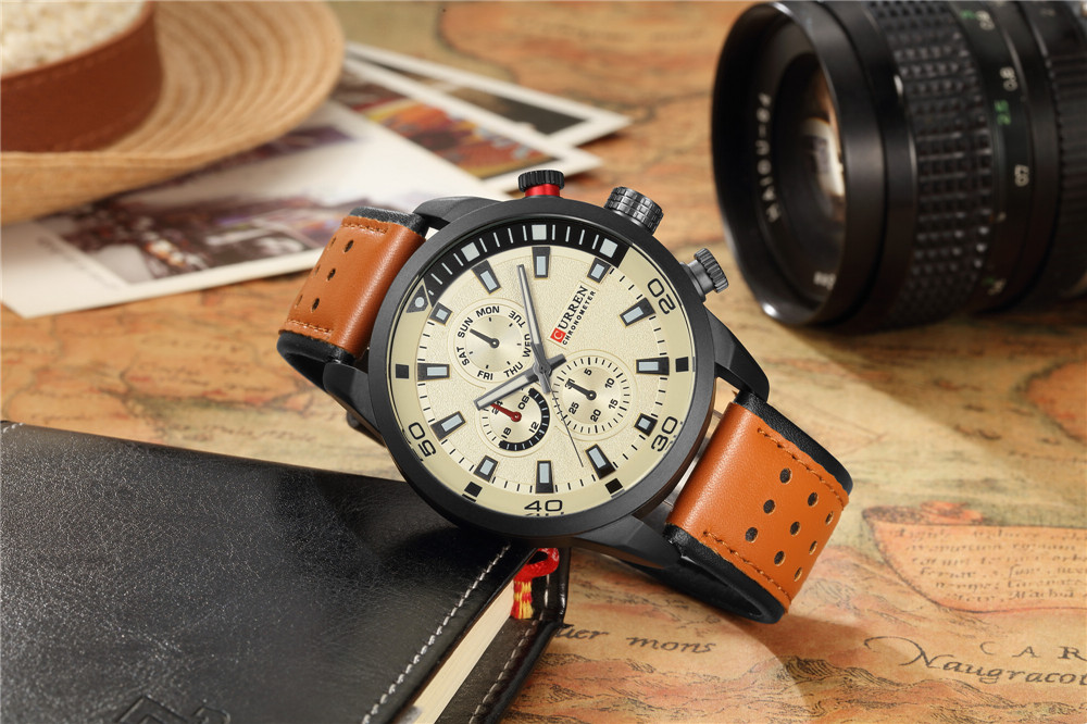2017 CURREN Stylish Watch Men  - Luxury Watch Holder For Men 评论和价格