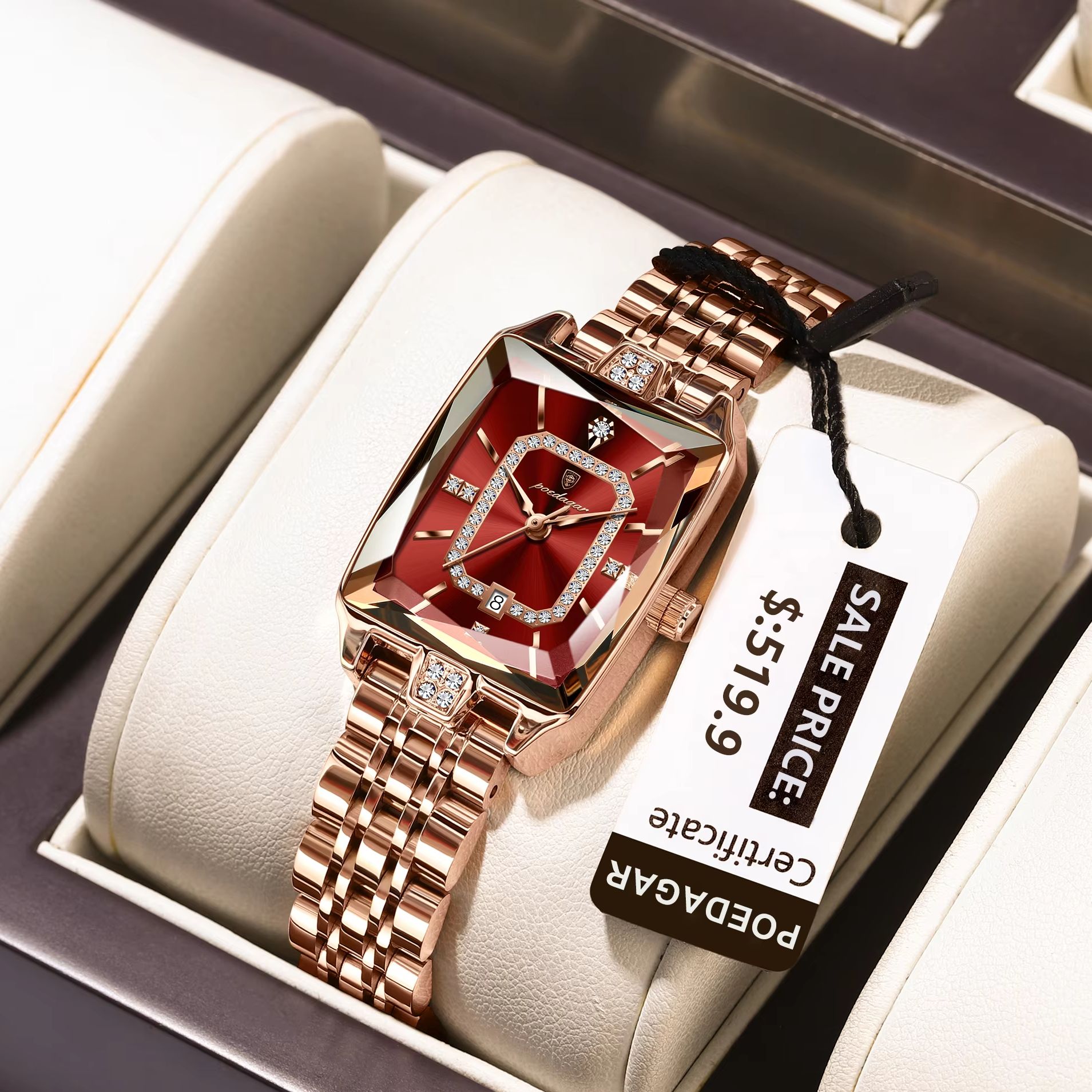 POEDAGAR Fashion Elegant Women - Luxury Watch Ladies 评论和价格